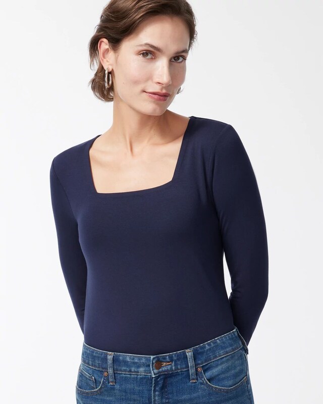 Touch of Cool Square Neck Tee - image 1